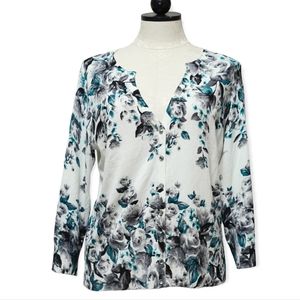 WHBM Floral Cardigan Size Large